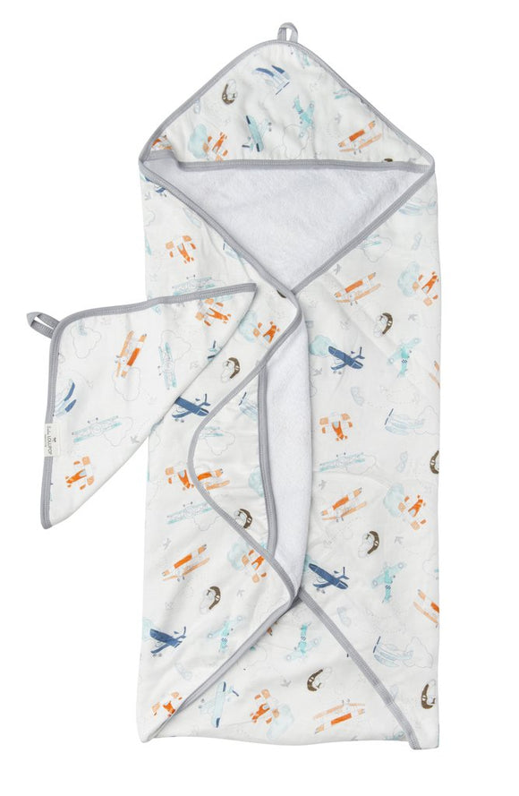 LouLou Hooded Towel - Born to Fly