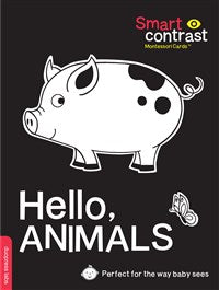 Smartcontrast Montessori Cards: Hello Animals