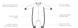 Bamboo Long Sleeve Sleep Suit 0.6 Tog - Fox Tots