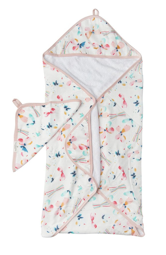 LouLou Hooded Towel - Butterfly