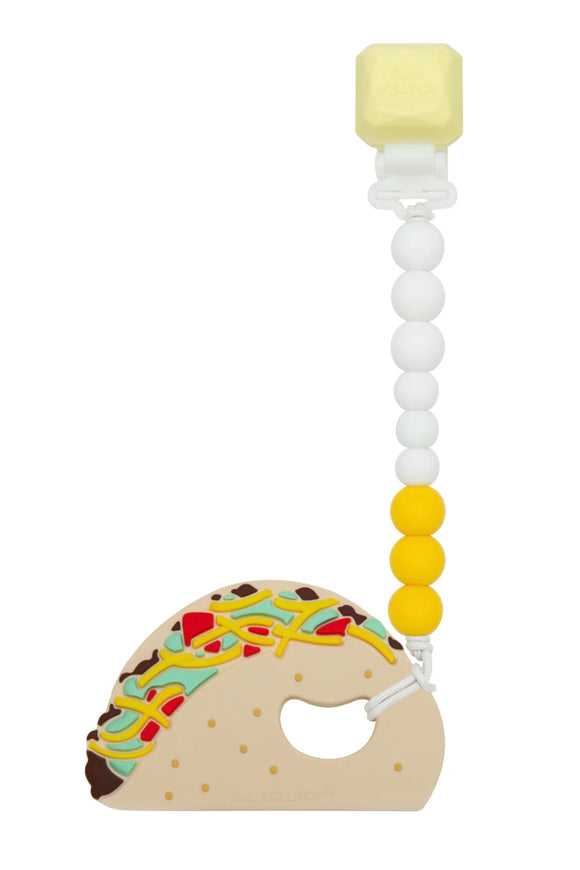 Teether with Clip - Taco