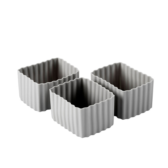 Bento Small Retangle Cups - 3pk - Grey