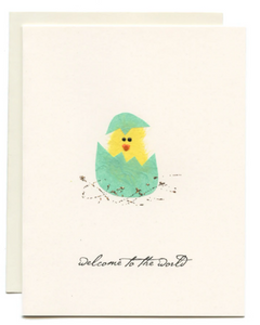 Flaunt Cards Welcome to the World - Baby Chick shell