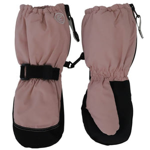 Long Cuff Mittens with Clip - Blush