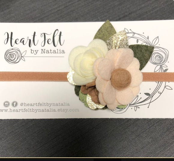 Heartfelt Mini Headband - Neutral