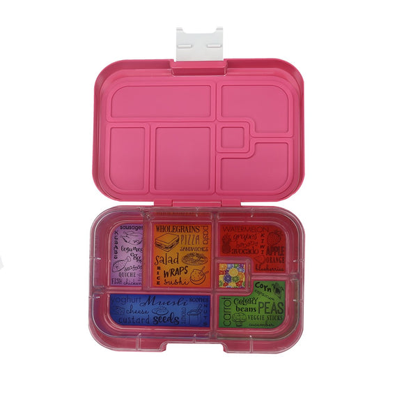 Munchbox Maxi6 Bento Lunch Box - Pink Princess