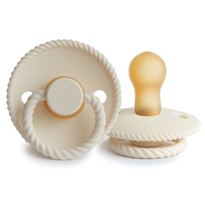 FRIGG Rope Natural Rubber Pacifier - Cream