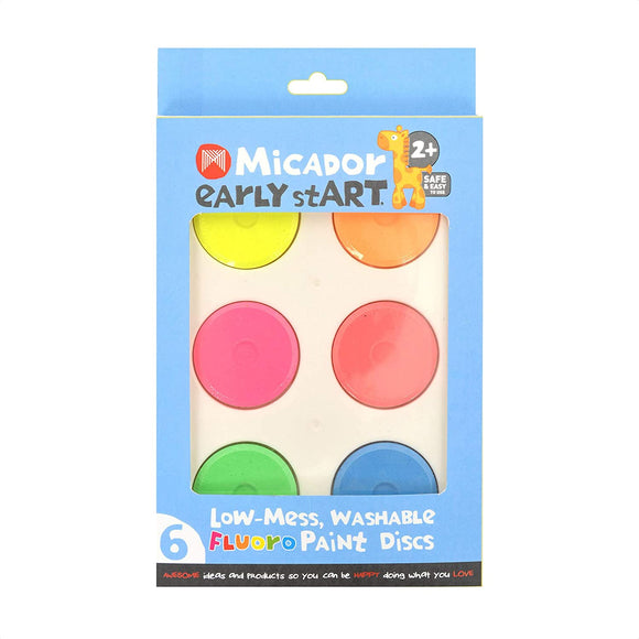 Micador Paint Discs Fluoro Early Start - low mess