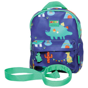 Mini Backpack with Rein - Dino Rock