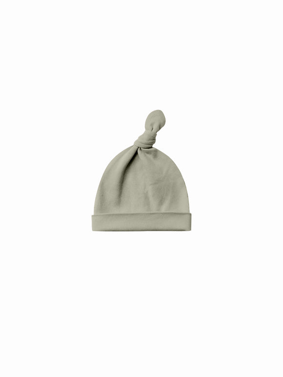 Knotted Baby Hat - Sage