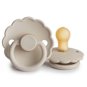 FRIGG Daisy Natural Rubber Pacifier - Sandstone