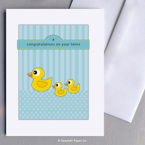 Seashell Paper Co Congratulations Twins Card