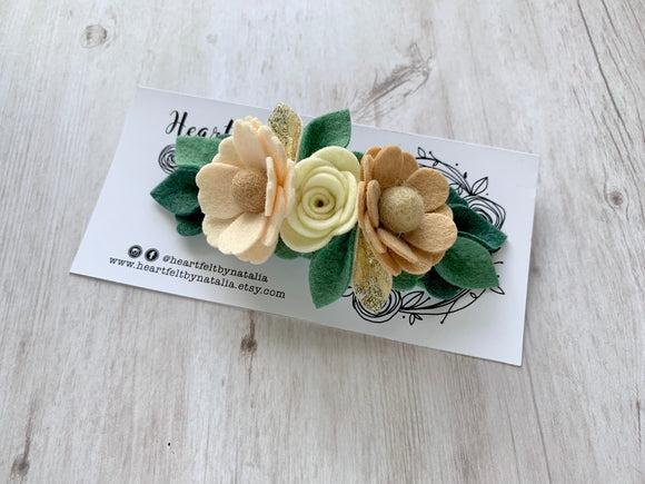 Heartfelt Petite Floral Crown - Neutral