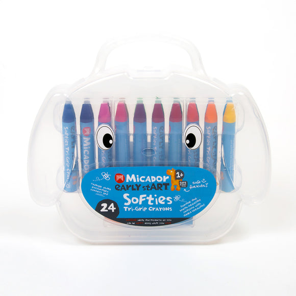 Micador Softies Tri-Grip Crayons (24pk)