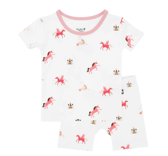 Kyte Short Sleeve Toddler Pajama Set - Unicorn