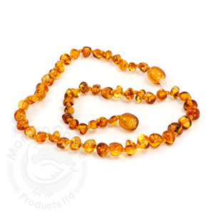 Momma Goose Amber Child Necklace - 15"