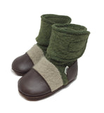 Felted Wool Booties - Coastal Forest