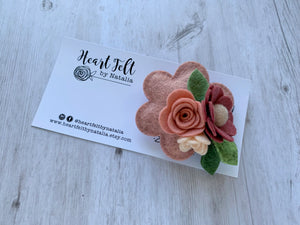 Heartfelt Large Flower Headband - Rose