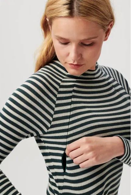 Longsleeve Maternity/ Nursing Top - Pomeroy