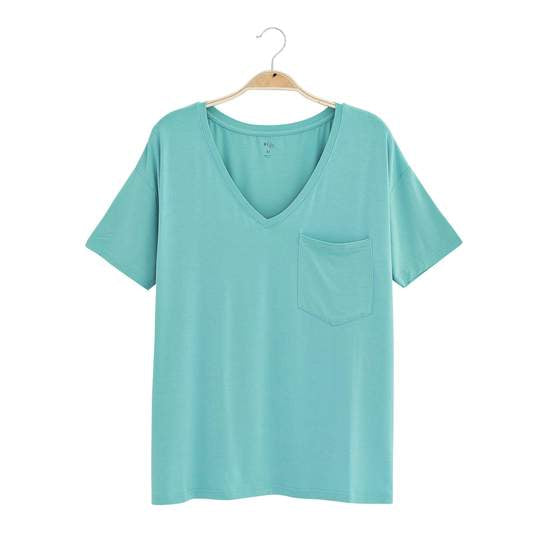 Kyte Women's Relaxed Fit V-Neck - Jade (Large)