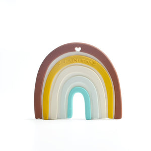 Loulou Lollipop Rainbow Silicone Teether Pastel