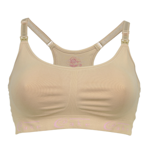 Cake Lingerie Women's Cotton Candy Invisible Seamless Double Layer Scoop  Neck | Yoga Sports Bra