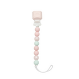 Loulou Lollipop Gem Pacifier Clips pink mint